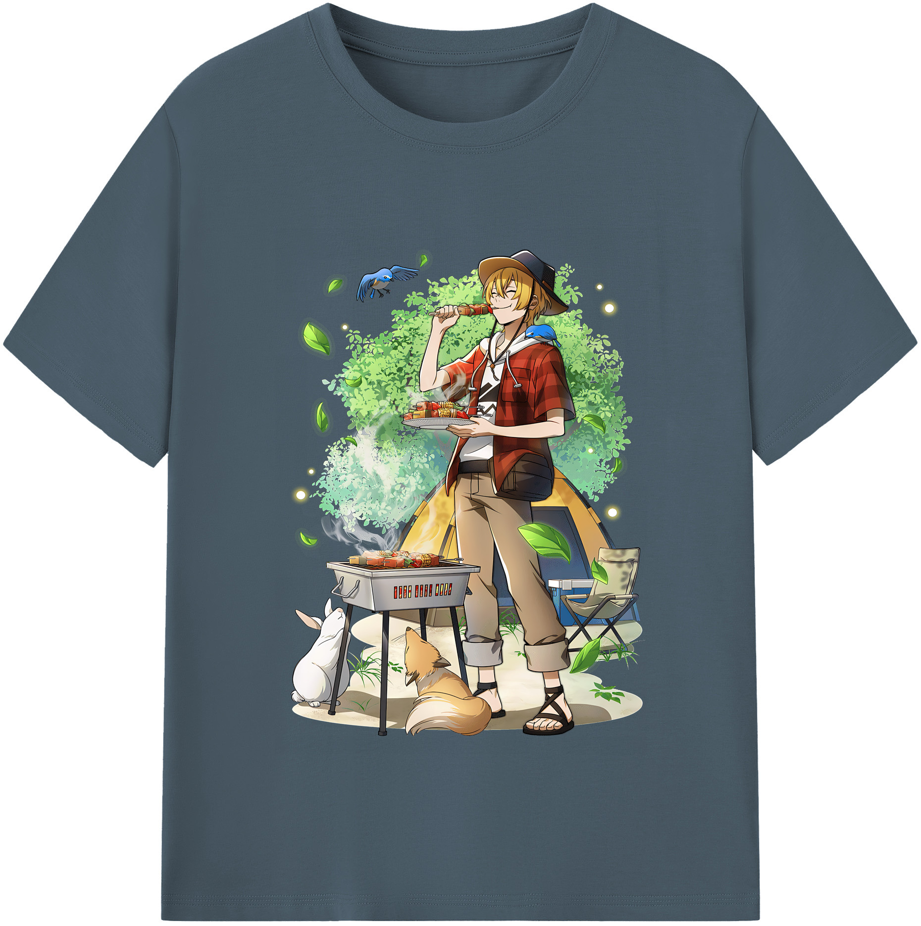 （画像用） 文豪ストレイドッグス Bungo Stray Dogs 綿100％半袖Tシャツ（フロントプリント）